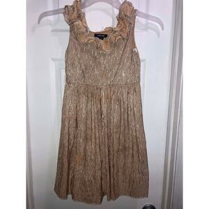 Size 8 My Michelle Gold Shimmer Dress